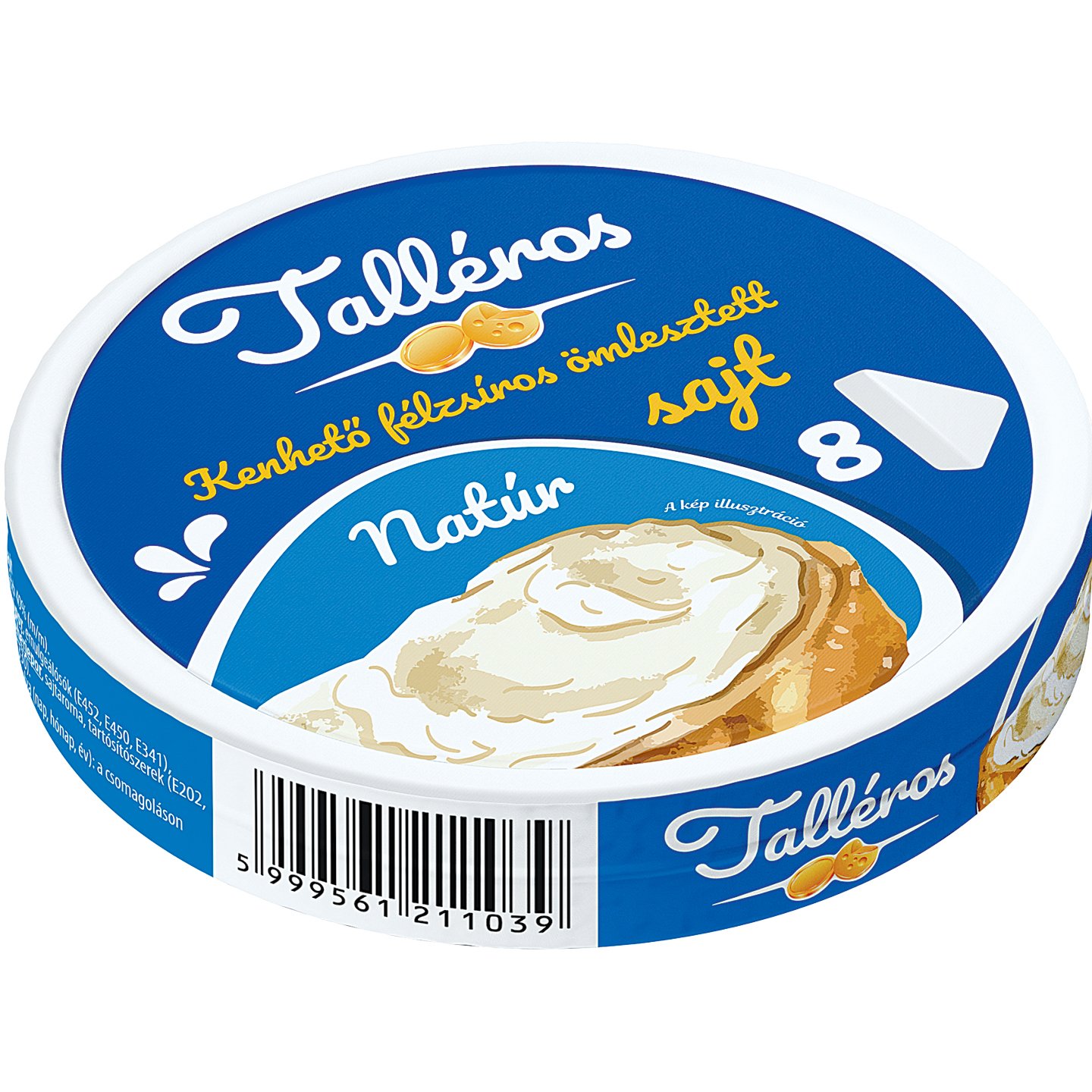 Talléros Natúr Kördobozos Sajt