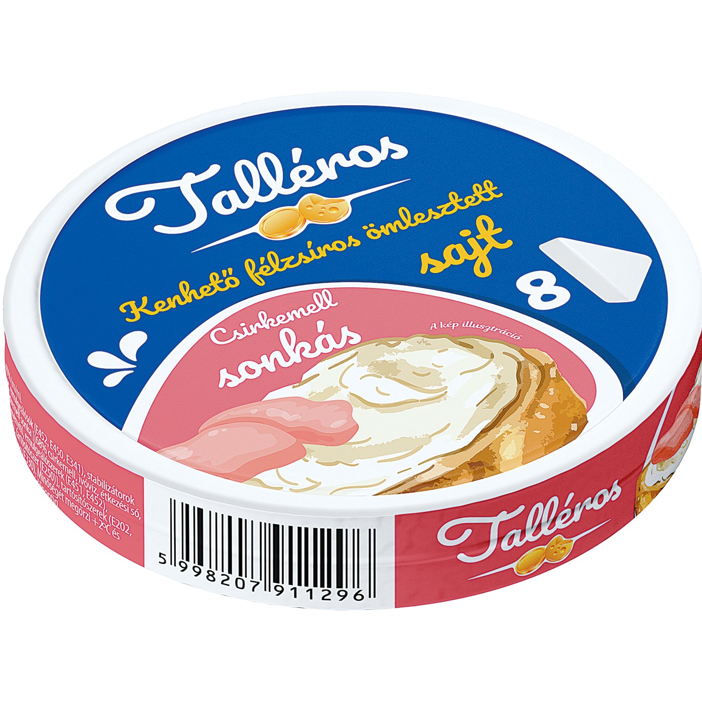 Talléros Csirkemelll-sonkás Kördobozos Sajt