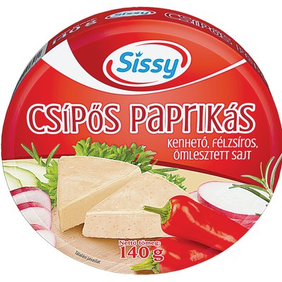 Image of SISSY CSÍPŐS PAPRIKÁS ÍZŰ KÖRDOBOZOS SAJT