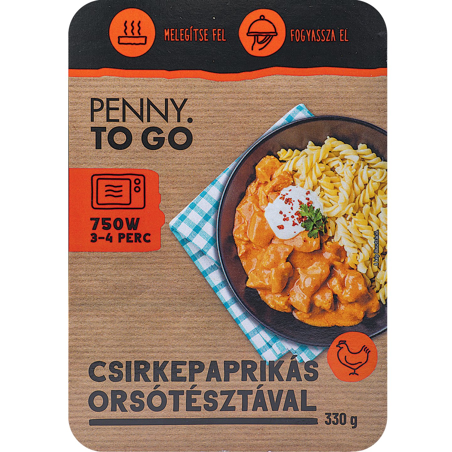 Penny To Go Csirkepaprikás Orsótésztával