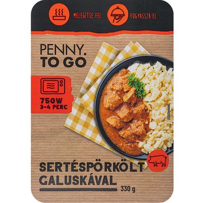 PENNY TO GO SERTÉSPÖRKÖLT GALUSKÁVAL termékképe
