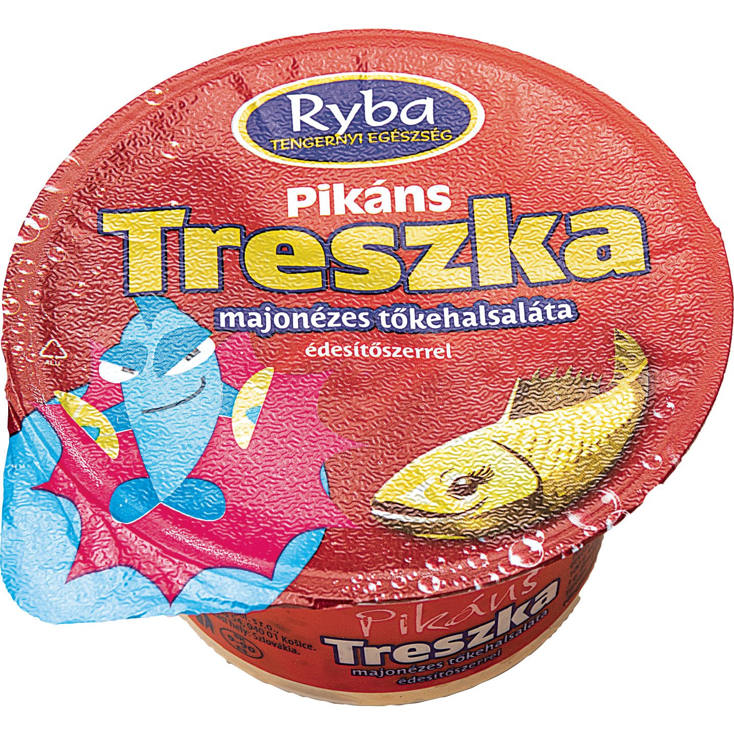 Treszka Pikáns Majonézes Tőkehalsaláta