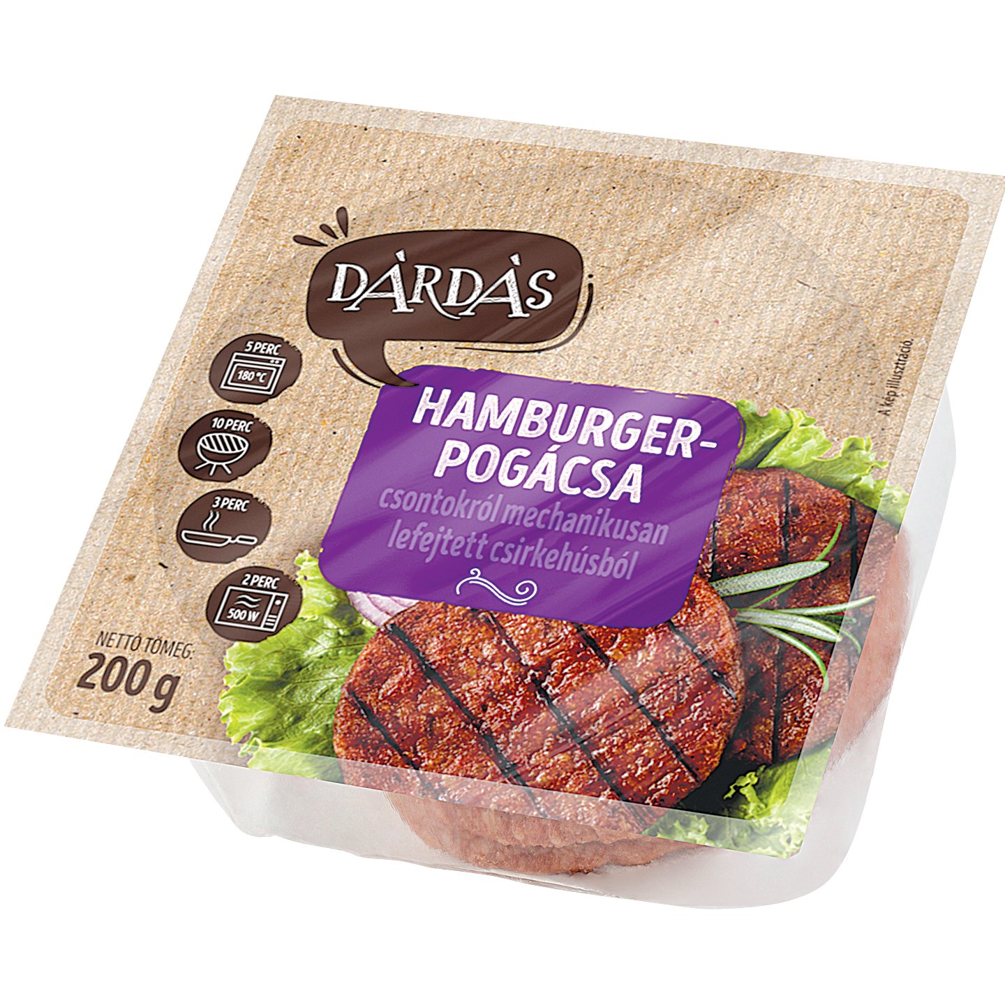 Dárdás Marha Hamburgerpogácsa