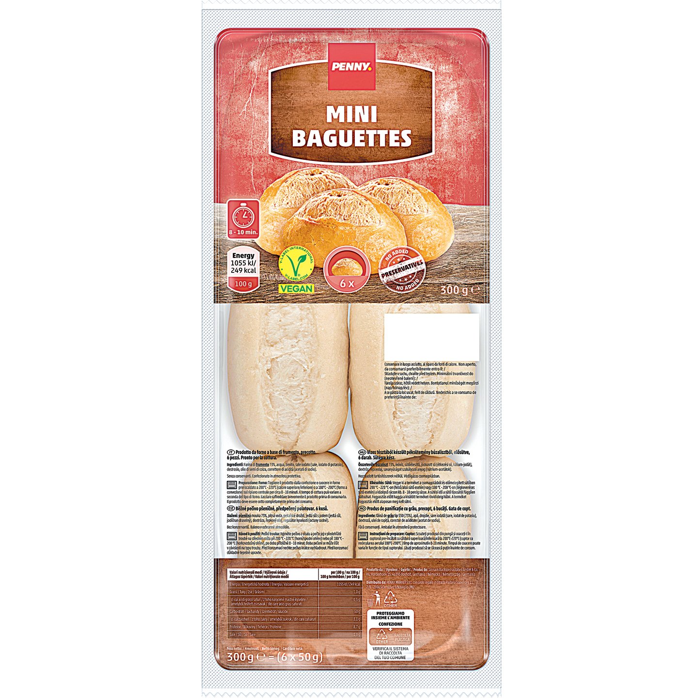 Penny Elősütött Bagett Zsemle