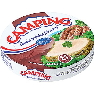 CAMPING GYULAI KOLBÁSZOS KÖRDOBOZOS SAJT termékképe