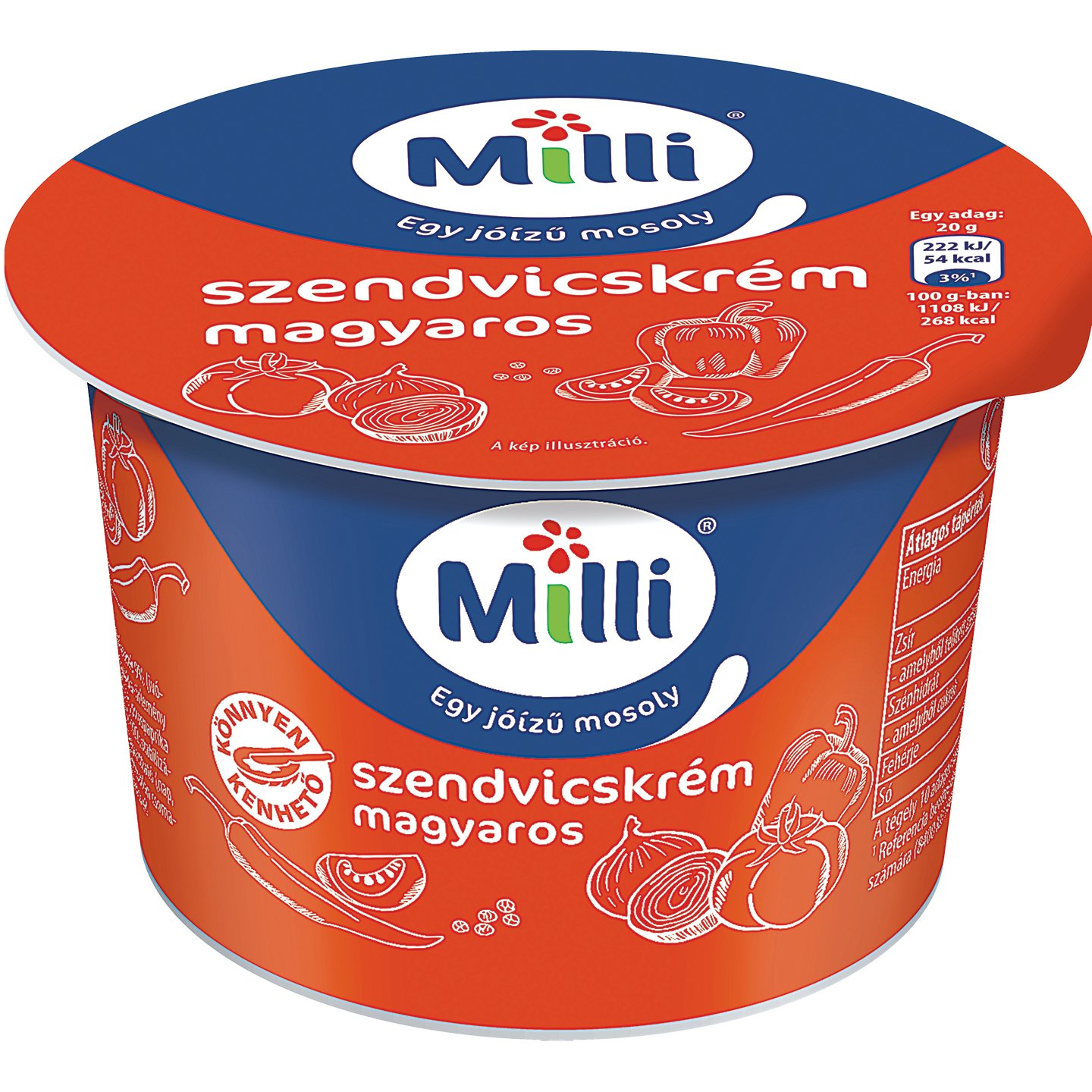 Milli Magyaros Szendvicskrém