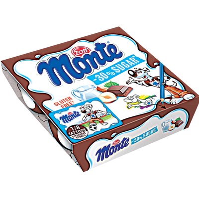 ZOTT MONTE -30% CUKORTARTALMÚ TEJDESSZERT MULTIPACK termékképe