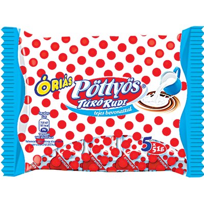 PÖTTYÖS ÓRIÁS TEJCSOKOLÁDÉS TÚRÓ RUDI MULTIPACK termékképe
