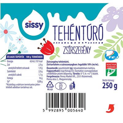 Image of SISSY ZSÍRSZEGÉNY TEHÉNTÚRÓ