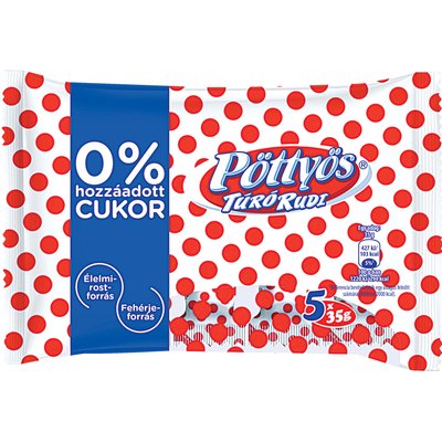 PÖTTYÖS TÚRÓ RUDI MULTIPACK 0% HOZZÁADOTT CUKORRAL termékképe