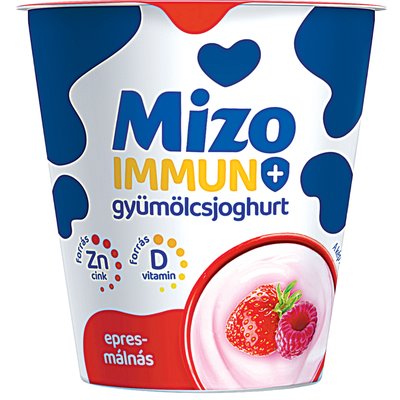 Image of MIZO IMMUN+GYÜMÖLCSJOGHURT EPER-MÁLNA ÍZŰ