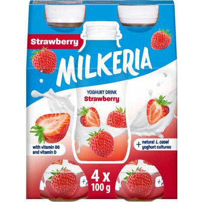 MILKERIA ÉLŐFLÓRÁS JOGHURTITAL KÜLÖNBÖZŐ GYÜMÖCSLEVEKKEL termékképe