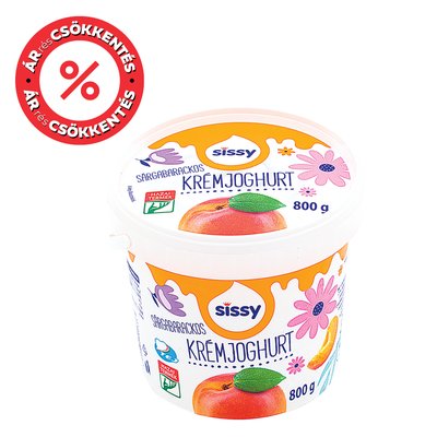 Image of SISSY SÁRGABARACKOS KRÉMJOGHURT