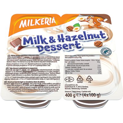MILKERIA CSOKOLÁDÉS-MOGYORÓS TEJES DESSZERT termékképe
