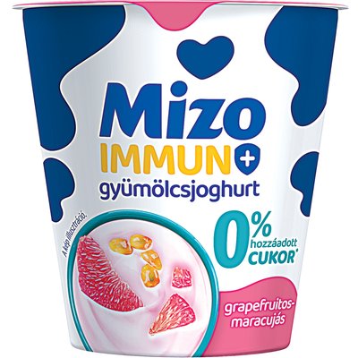 Image of MIZO IMMUN+ HOZZÁADOTT CUKOR NÉLKÜLI GRAPEFRUIT-MARARCUJA ÍZŰ PUDING