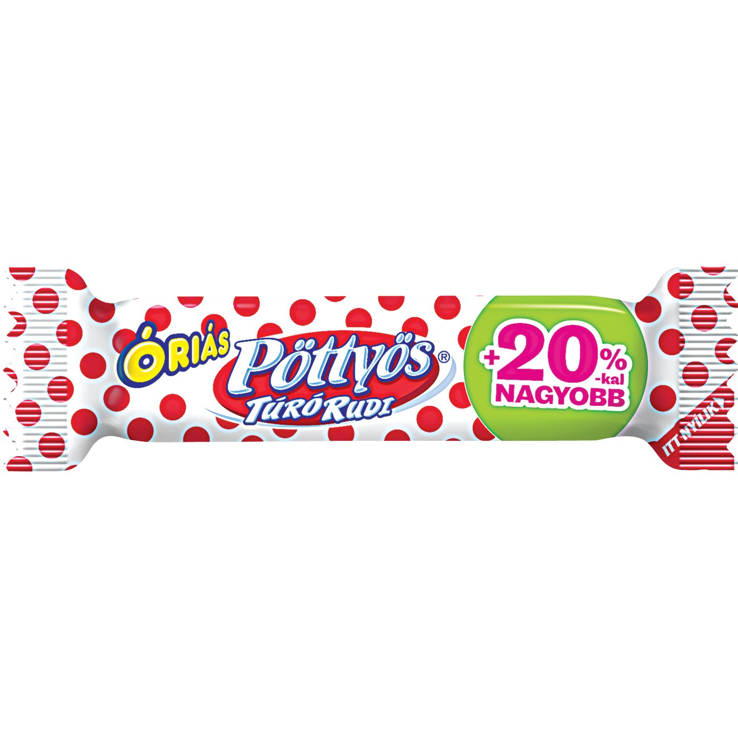 óriás Pöttyös Túró Rudi étbevonattal