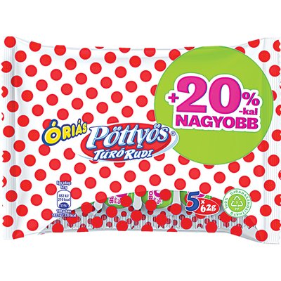 PÖTTYÖS ÓRIÁS TÚRÓ RUDI MULTIPACK ÉTCSOKOLÁDÉ BEVONATTAL termékképe