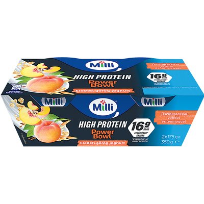 MILLI POWER BOWL ŐSZIBARACKOS-ZABOS GÖRÖG KRÉMJOGHURT DUOPACK termékképe