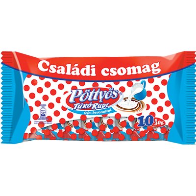 PÖTTYÖS TÚRÓ RUDI NATÚR TEJCSOKOLÁDÉS MULTIPACK termékképe