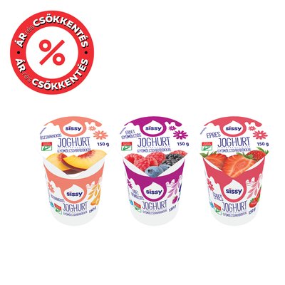 SISSY GYÜM.DB JOGHURT 150G 3FÉLE !Á termékképe