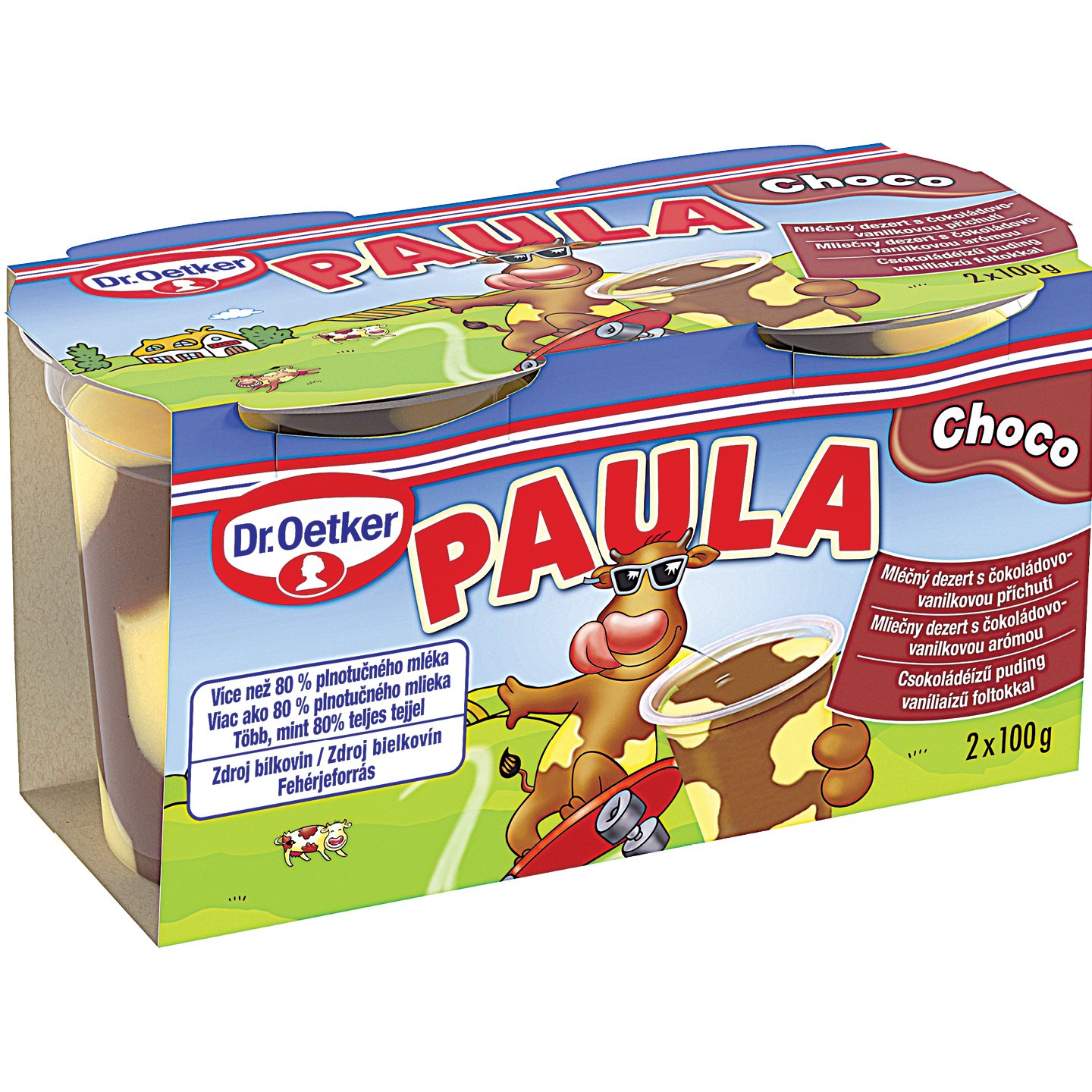 Dr. Oetker Paula Csokoládé-vanília ízű Puding