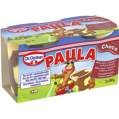 DR. OETKER PAULA CSOKOLÁDÉ-VANÍLIA ÍZŰ PUDING termékképe