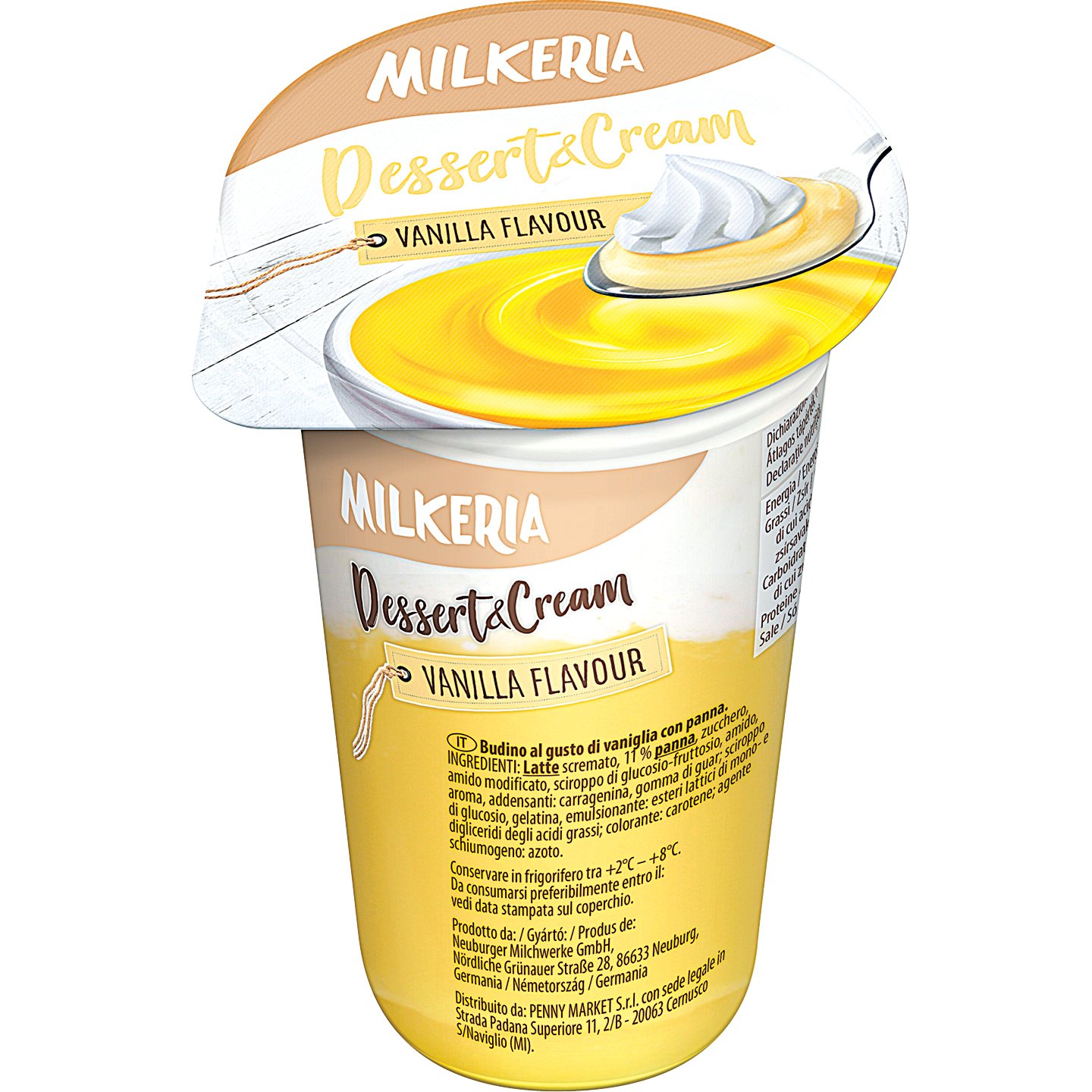 Milkeria Vaníliás Puding Tejszínhabbal