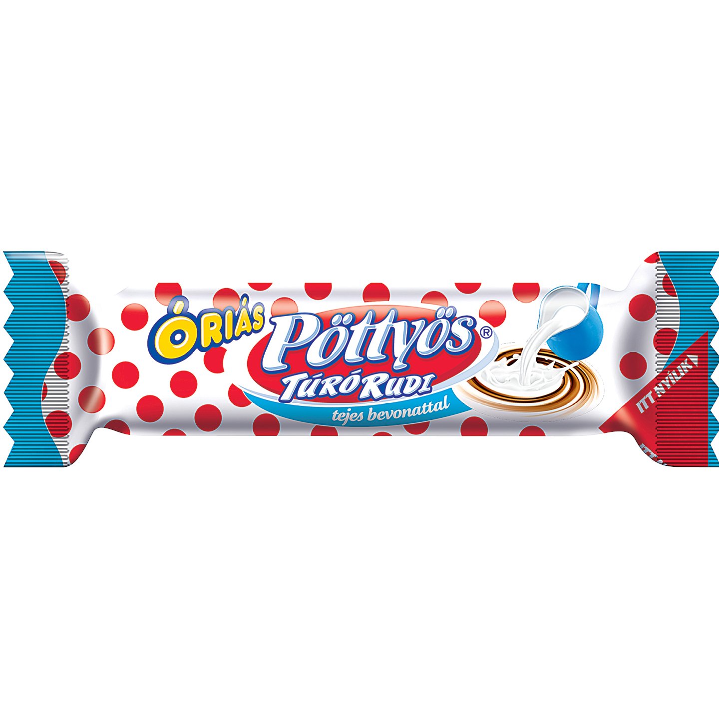 óriás Pöttyös Túró Rudi Tejcsokoládés Bevonattal