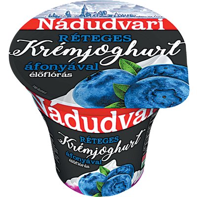 NÁDUDVARI RÉTEGES ÁFONYA ÍZŰ KRÉMJOGHUR termékképe