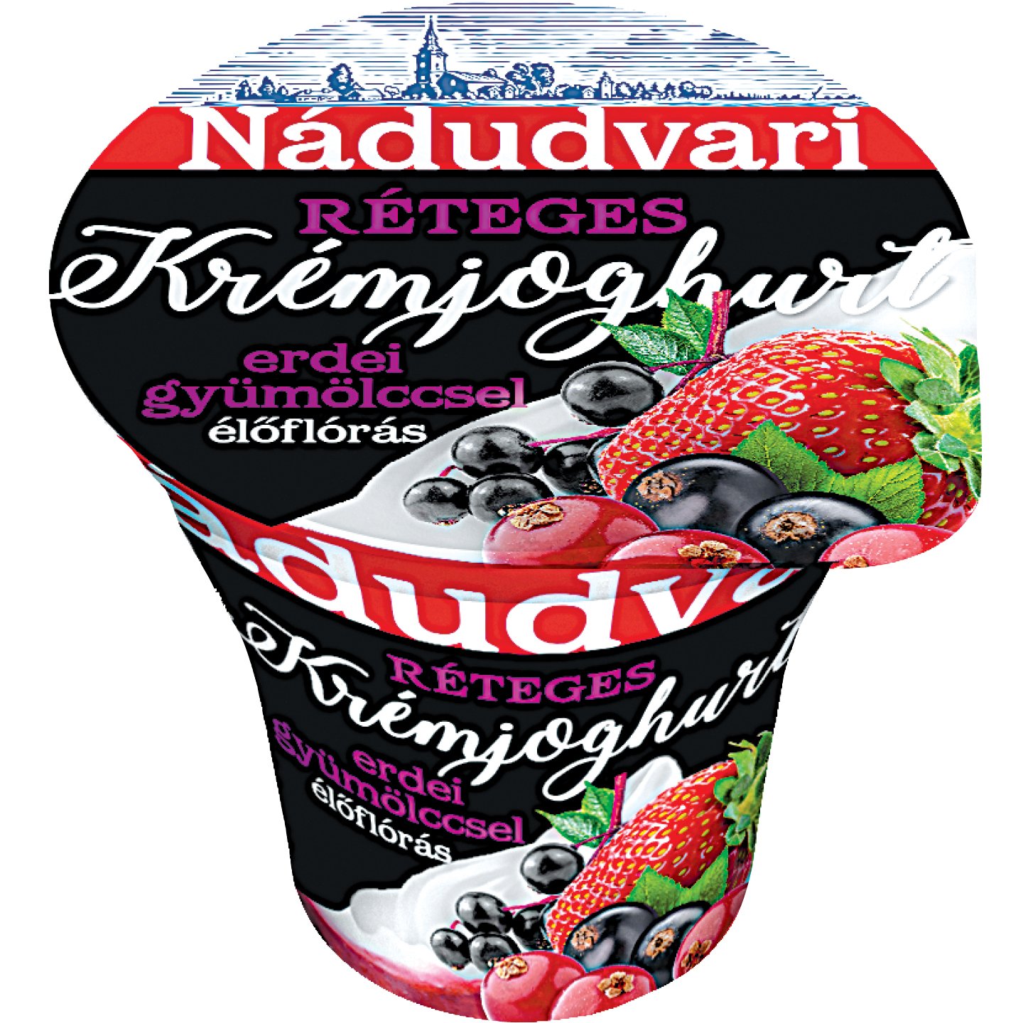 Nádudvari Réteges Erdei Gyümölcs ízű Krémjoghurt