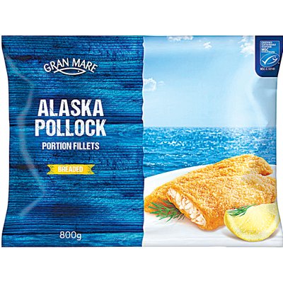 GRAN MARE PANÍROZOTT TŐKEHALSZELET FILÉBŐL termékképe