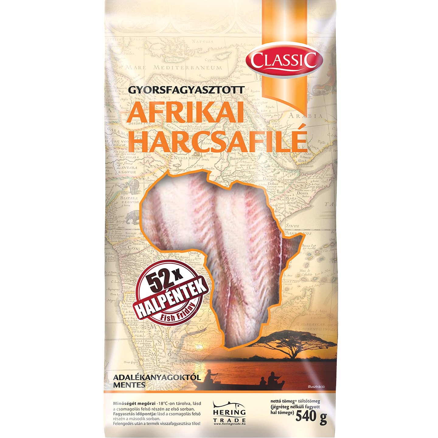 Classic Afrikai Harcsafilé