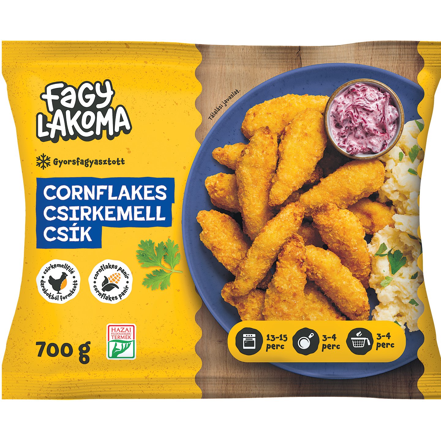 Fagylakoma Cornflakes Csirkemell Csík