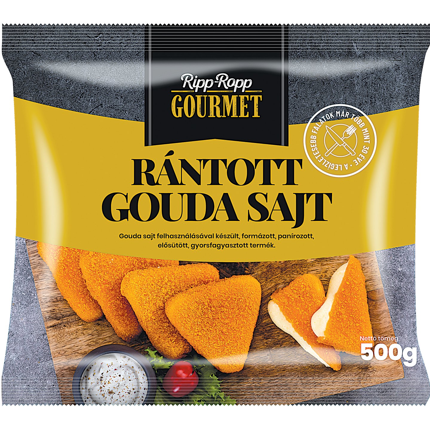 Ripp-ropp Rántott Gouda Sajt