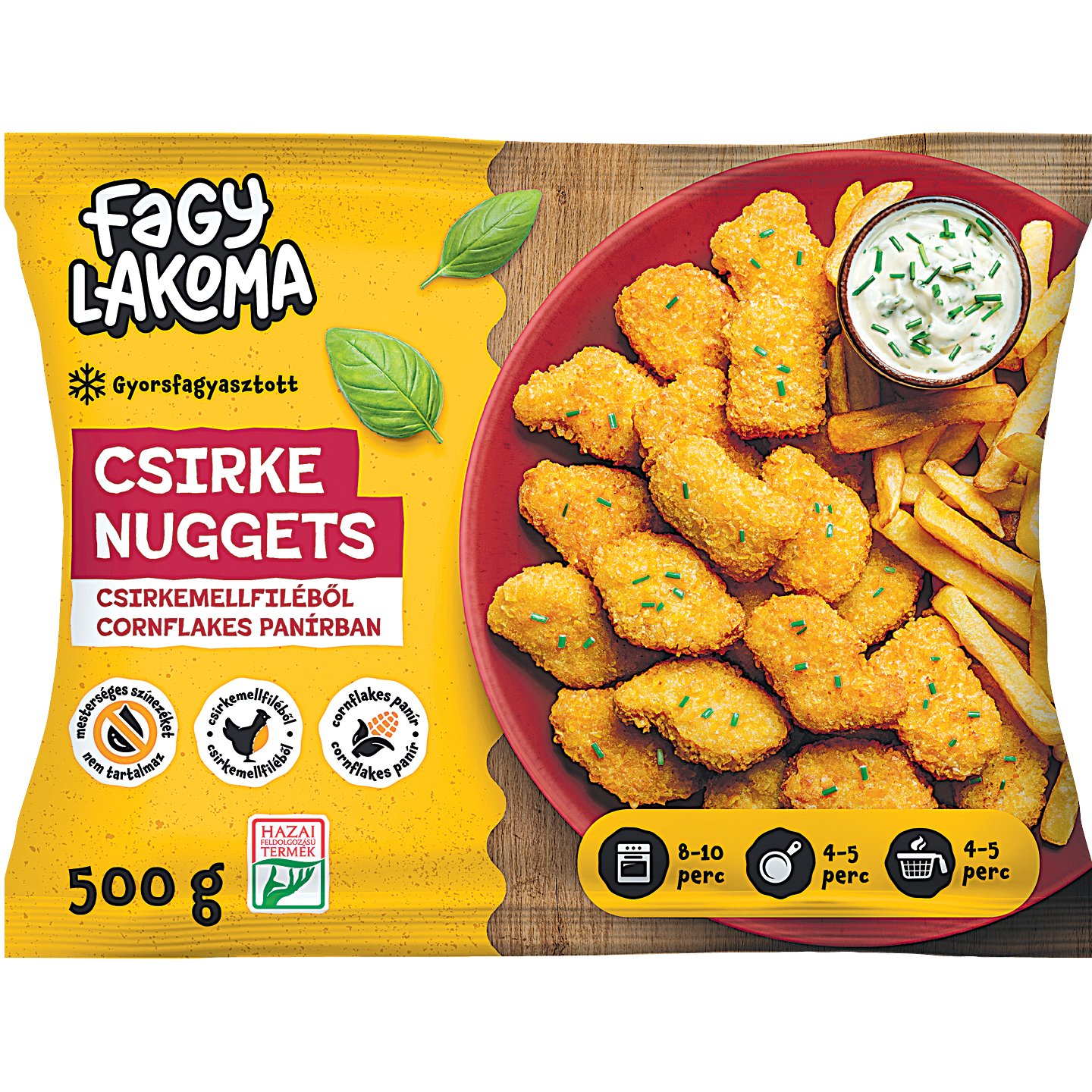 Fagylakoma Csirke Nuggets Cornflakes Panírban
