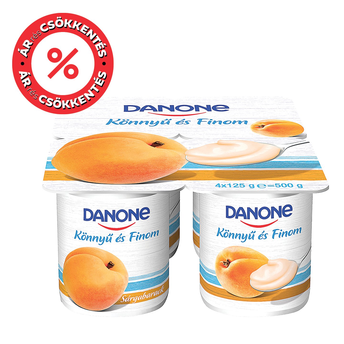Danone Sárgabarackos Joghurt Multipack