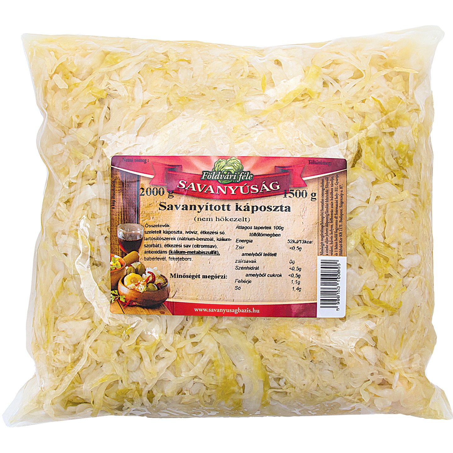 Zöldségeskert Savanyított Káposzta Xxl
