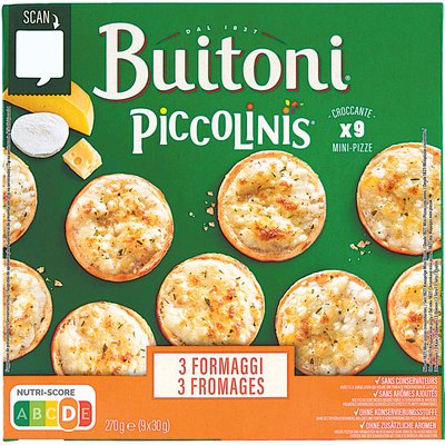 BUITONI PICCOLINIS HÁROMSAJTOS PIZZA termékképe