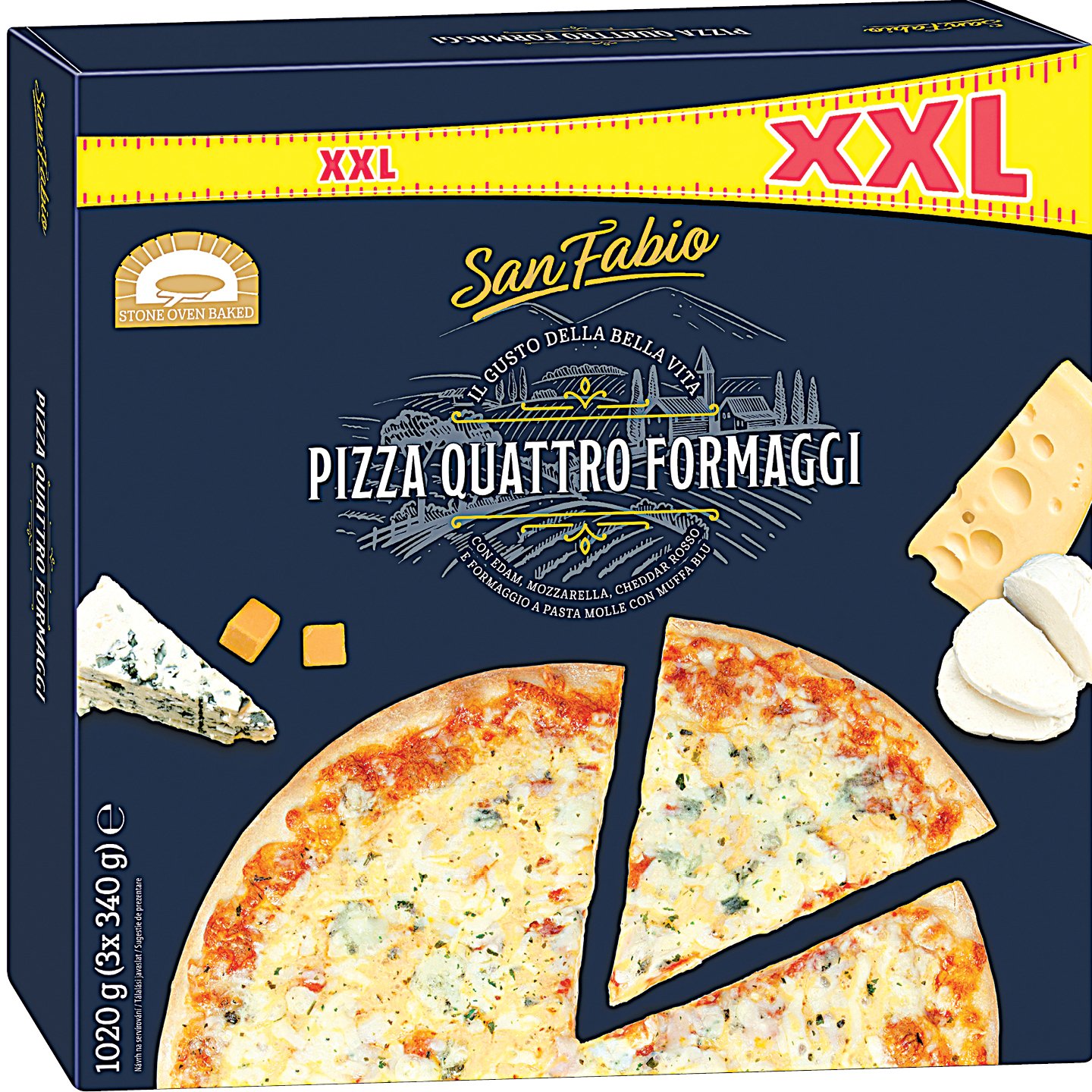 San Fabio Négysajtos Pizza Xxl