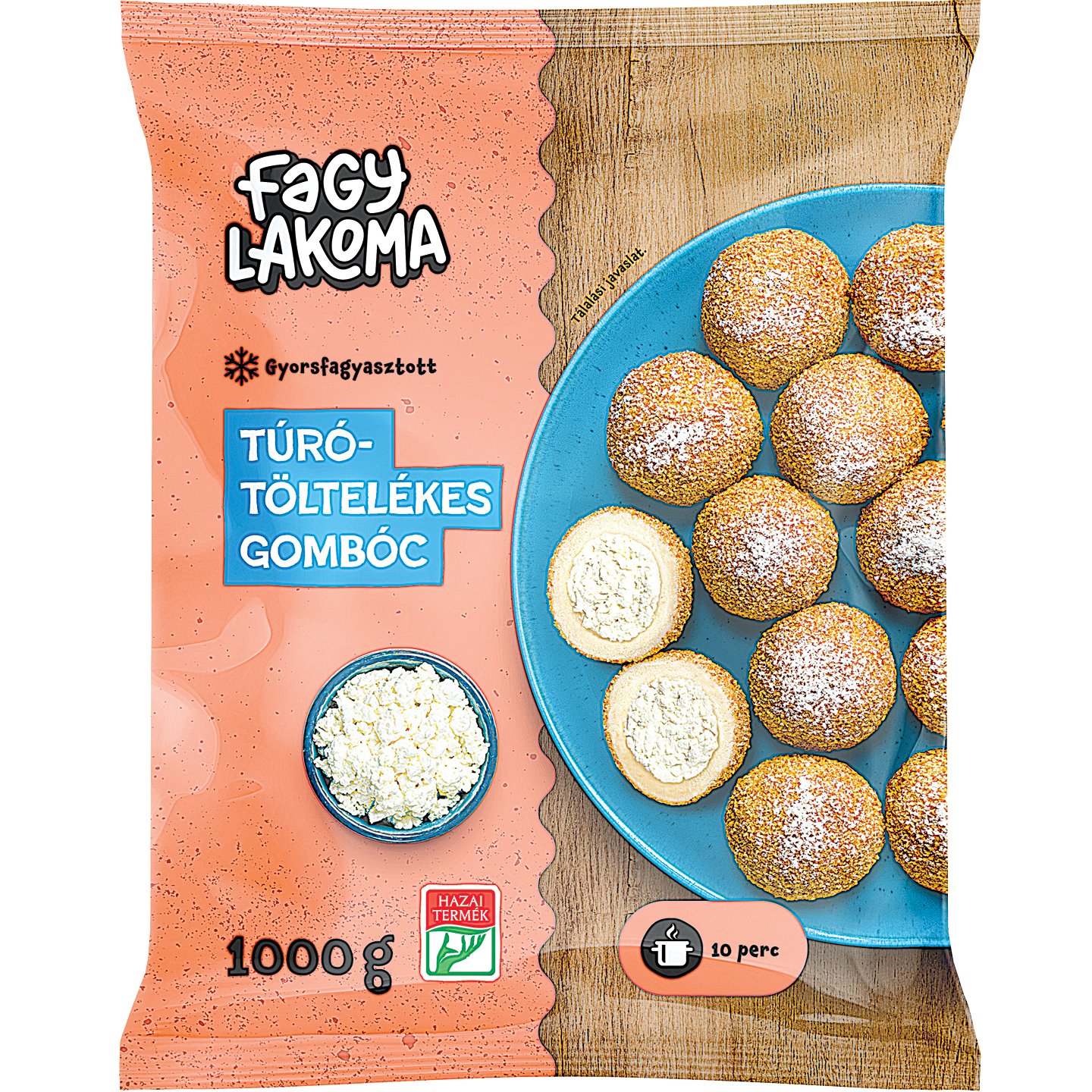 Fagylakoma Túrótöltelékes Gombóc
