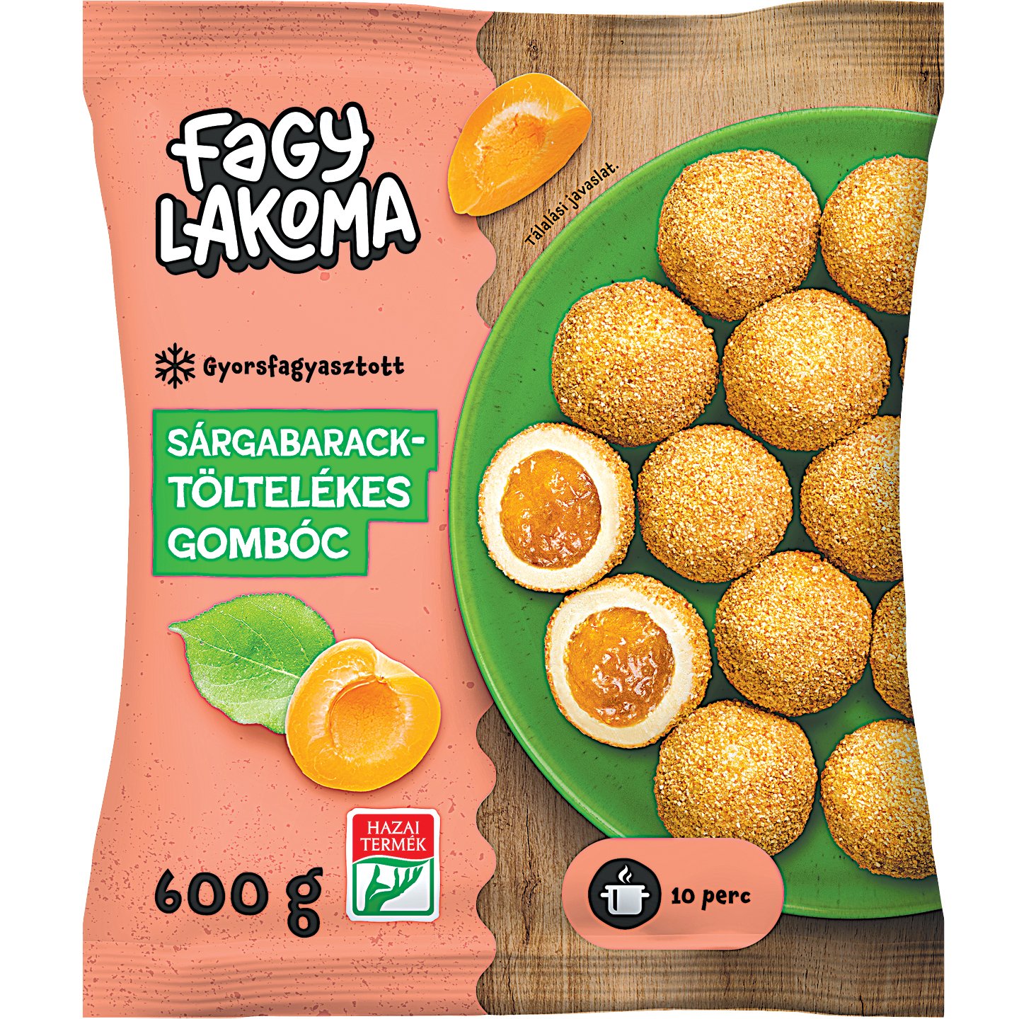 Fagylakoma Sárgabaracktöltelékes Gombóc