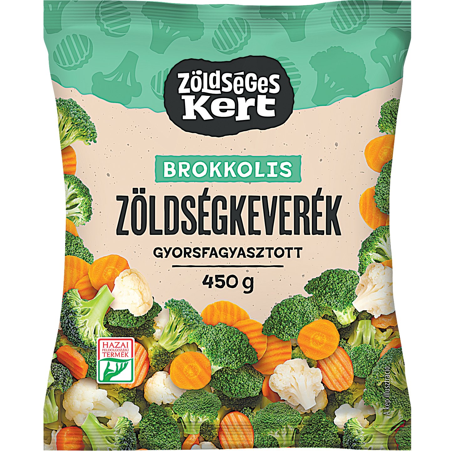 Zöldségeskert Brokkolis Zöldségkeverék