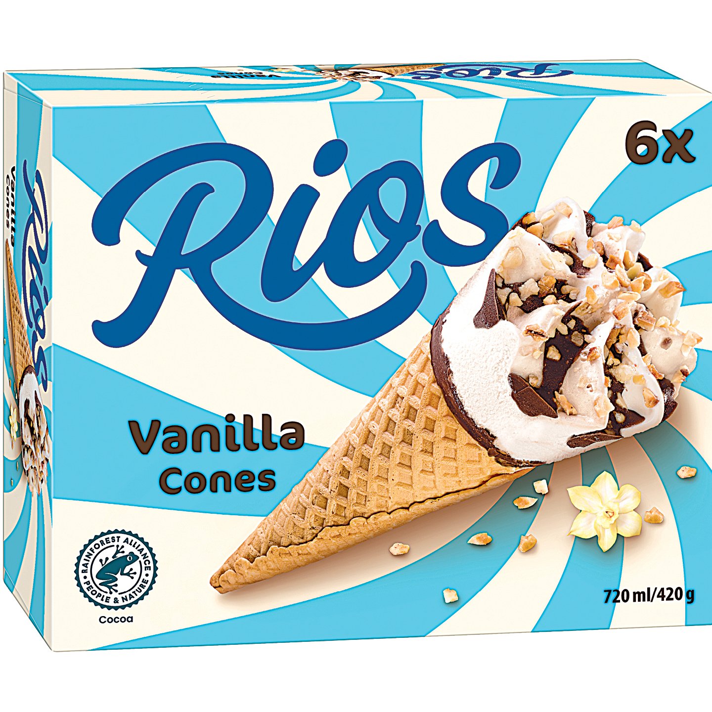 Rios Vanília ízű Tölcséres Jégkrém Multipack