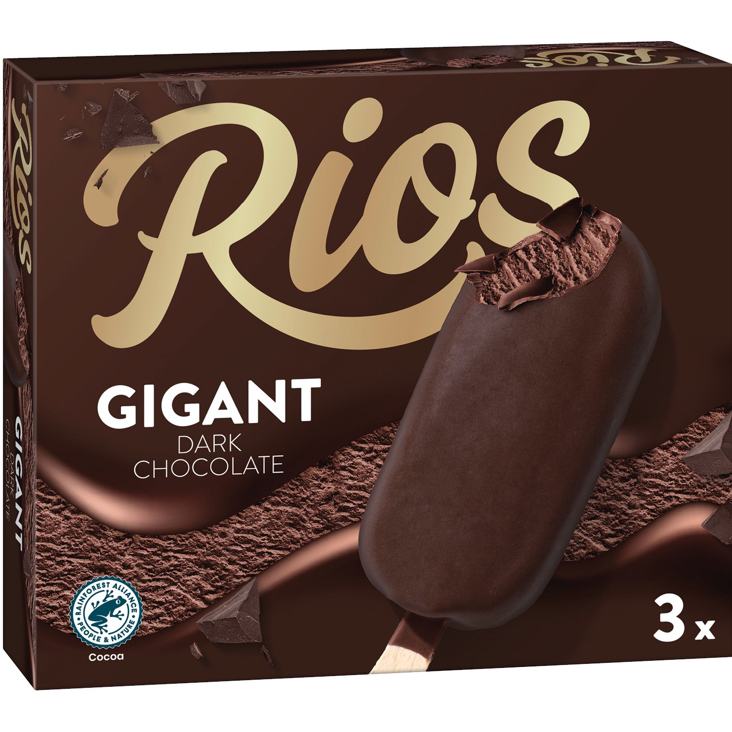 Rios Gigant Dark Chocolate Jégkrém Triopack