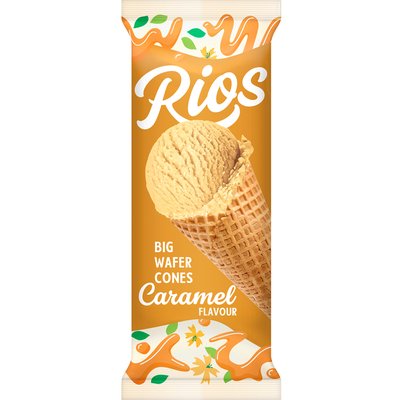 Image of RIOS KARAMELL ÍZŰ TÖLCSÉRES JÉGKRÉM