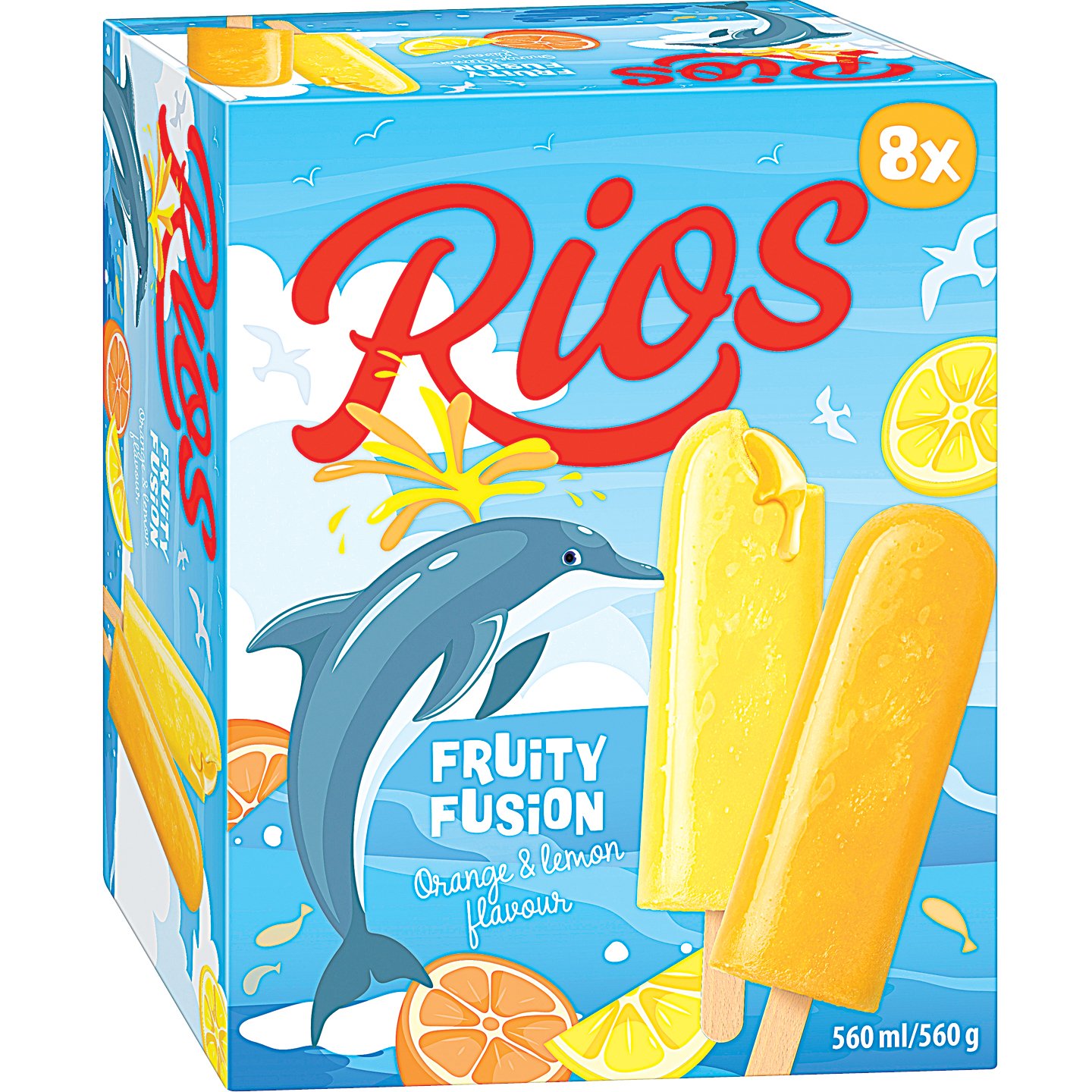 Rios Fruity Fusion Narancs-citrom ízű Jégkrém