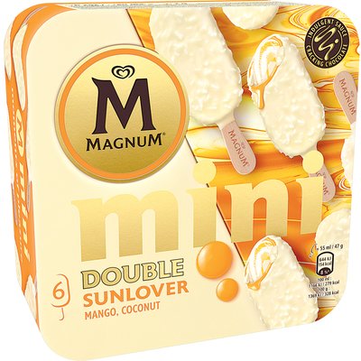 MAGNUM MINI MANGÓ-KÓKUSZ ÍZŰ JÉGKRÉM MULTIPACK termékképe