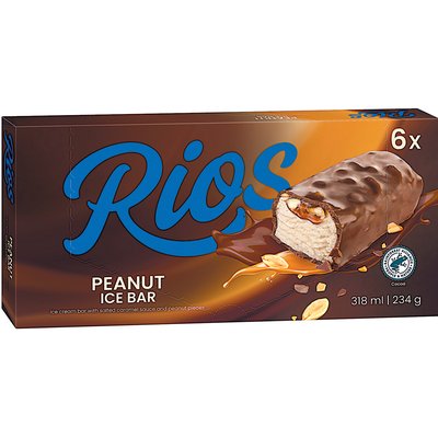 RIOS FÖLDIMOGYORÓS JÉGKRÉMSZELET 6X53ML termékképe
