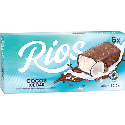 RIOS KÓKUSZOS JÉGKRÉMSZELET 6X53ML termékképe