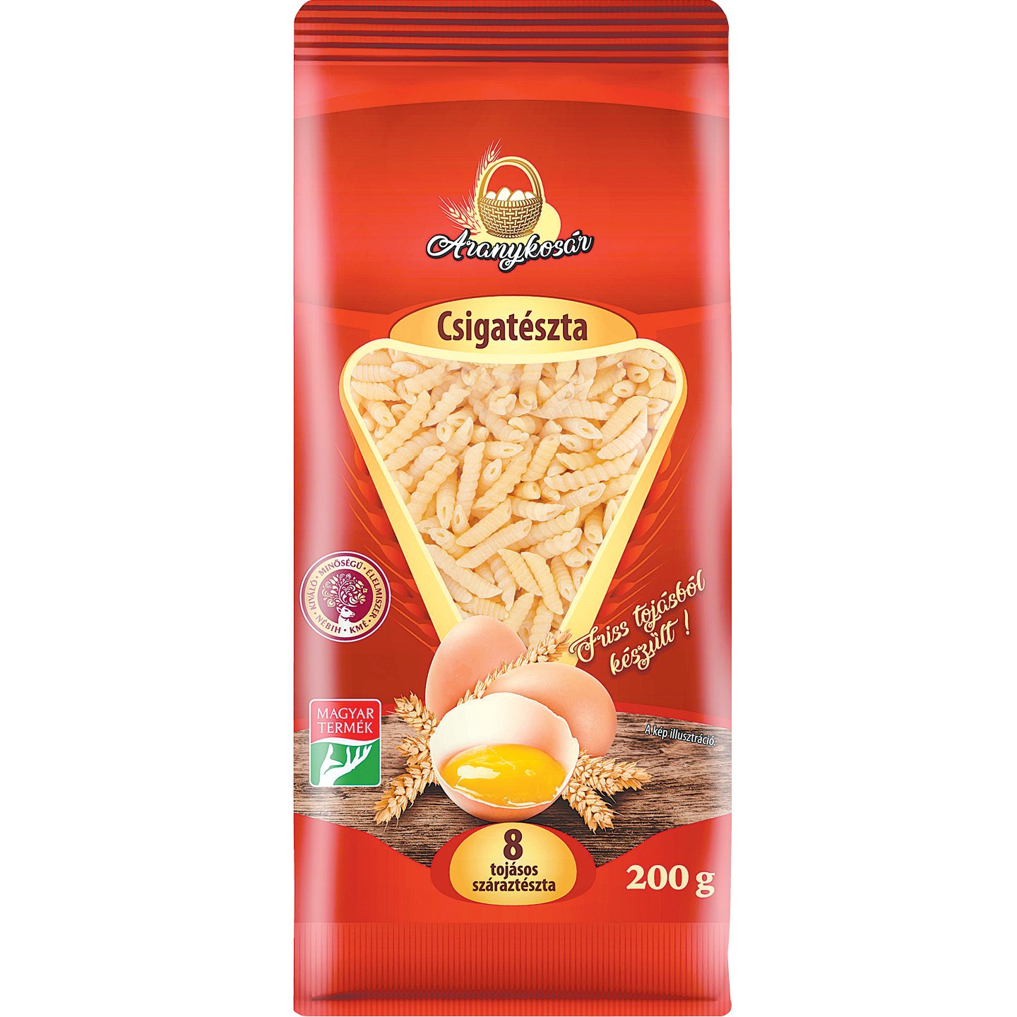 Aranykosár Csigatészta